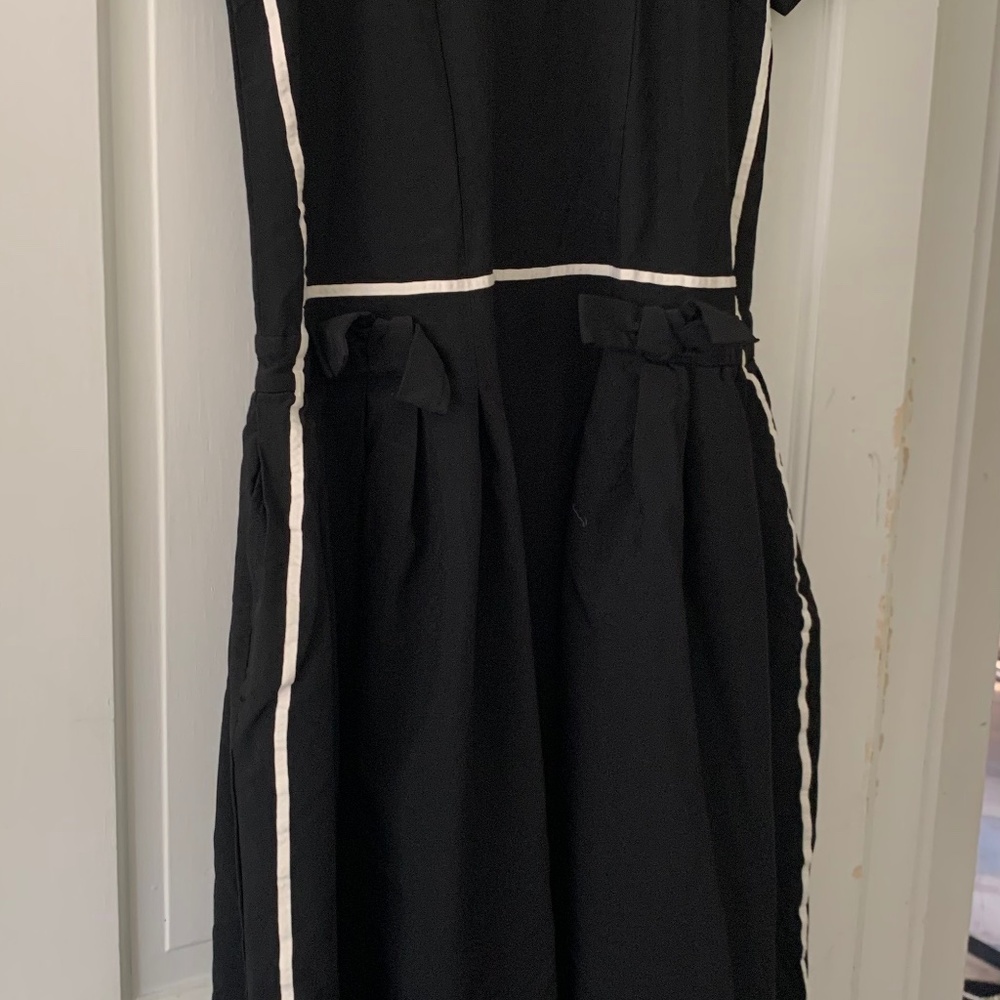 Comme des Garcons Black and White Midi Dress - Picture 2 of 7